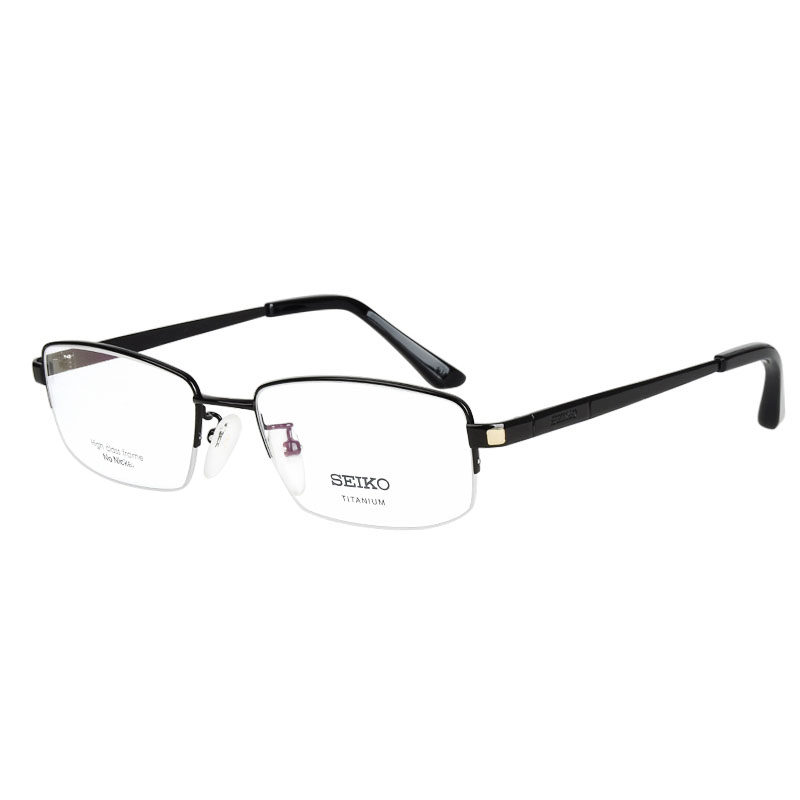 Seiko HC 1003 titanium glasses myopia glasses male fashion business half frame ultra light black frame frame