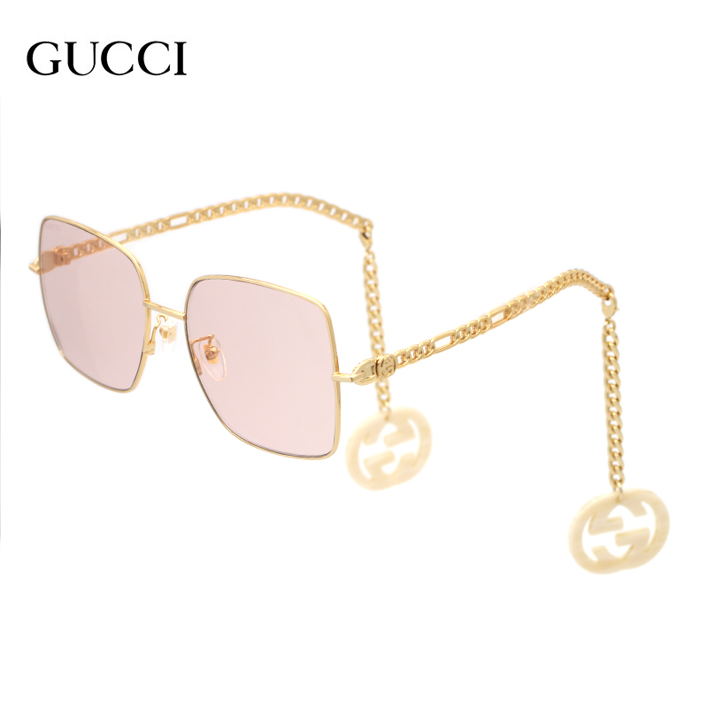 Gucci New Luxury Sunglasses with Chain Pendant Gg0724S, Same Style as Lu Han and Ni Ni, Women's Sunglasses