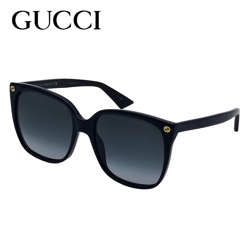 Gucci Sunglasses, Fashionable Classic Black Large Square Frame Sunglasses for Men and Women, Can Be Fitted with Prescription Lenses Gg0022S Gucci Sunglasses, Fashionable Classic Black Large Square Frame Sunglasses for Men and Women, Can Be Fitted with Prescription Lenses Gg0022S