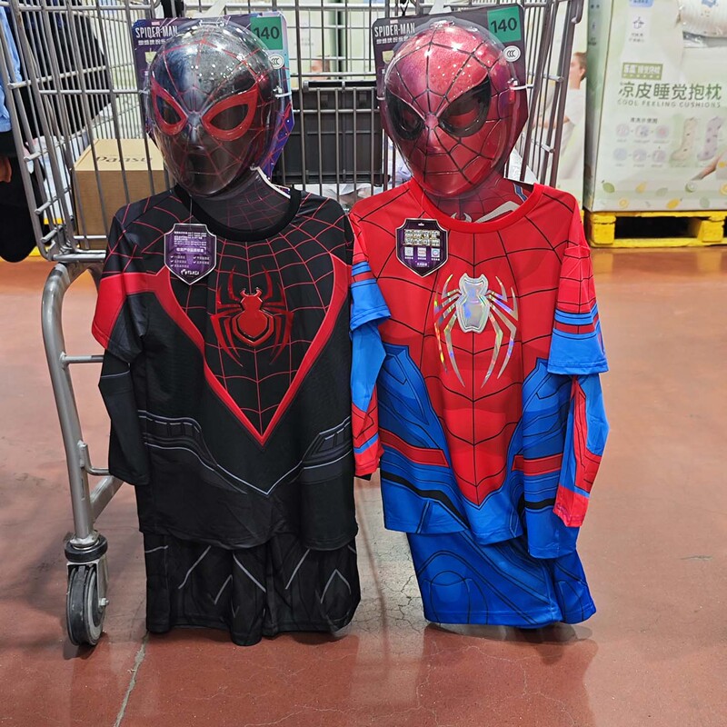 Sam Ikalin Spider-Man Hooded Suit Cosplay Costume with Mask Summer Suit