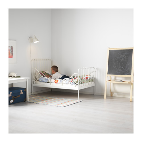 Milon Extra bed Giường trắng / đen Trẻ em giường sắt có kính thiên văn Giường công chúa Giường sinh viên IKEA mua trong nước - Giường giường