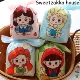 Оригинальные сказочные девушки, 4 узора, смешанный стиль, 50 штук.
