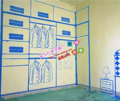 Full set of home decoration lofting 3D panoramic lofting template 3d construction site lofting template decoration pay-off spray paint plate