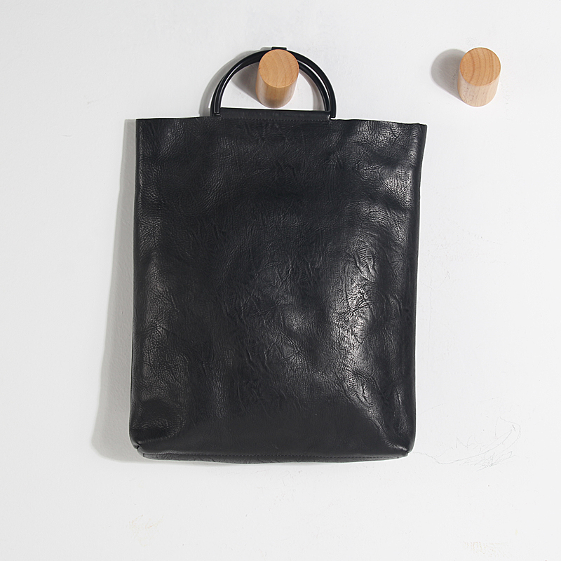 GURRS minimal handdress lady leather bag leather exposure retro-made old hand-made personality vertical female trend bag