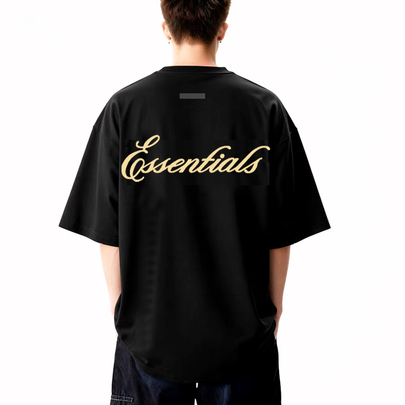 26Fw New Holiday Series Fog Miki Essentials American Style Trendy Letter Print Short-Sleeved T-Shirt for Men