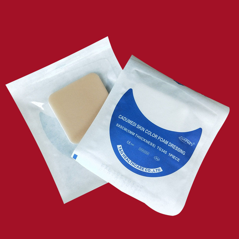 Small Number of Sterilization Wound Percolation absorption No-stick breathable foam dressing pressed sore bedsore Wound Crashworthy 5CM