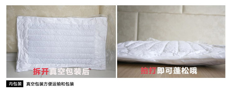 [Nửa] chỉ dual-trắng kiều mạch gối đơn gối 48 * 74cm Gối - Gối gối đỡ cổ