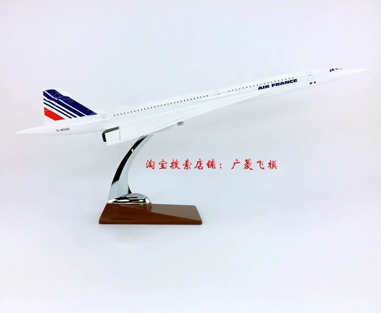 Máy bay mô hình Pháp Air Concorde siêu âm 47 cm nhựa mô phỏng tĩnh phương pháp chuyển hướng và RC máy bay mô hình đồ chơi chế độ tĩnh