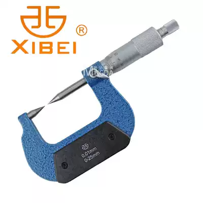 Qinghai Qinghai quantity double pointed mechanical micrometer 0-25-25-100mm0 01 pointed spiral micrometer