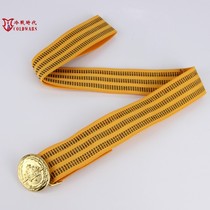 Russian tactical belt Russian Army Air Force public officer 14 17 dress belt silk webbing brass buckle