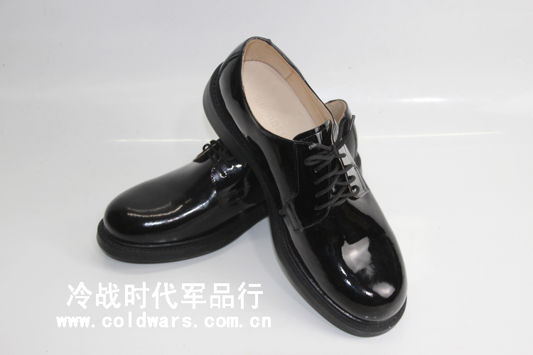 Russian Russian military fans new 14 17 public hair gown black leather shoes leather polished noodles