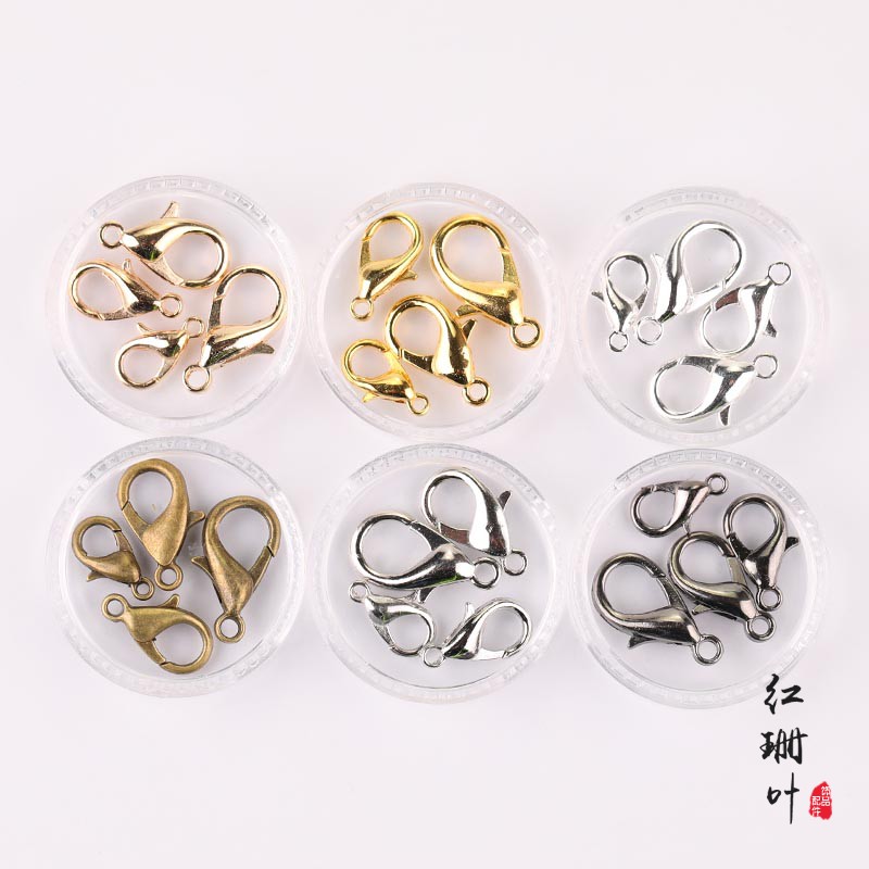 DIY jewelry accessories Beaded material necklace buckle Handmade material hand chain buckle Connecting buckle lobster buckle 12-18MM