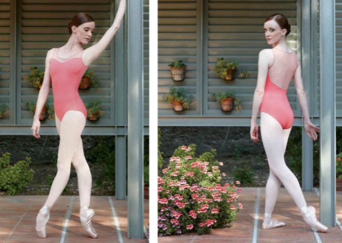 Dance Republic import spot Intermezzo new sweetheart ballet jumpsuit mesh halter 31290