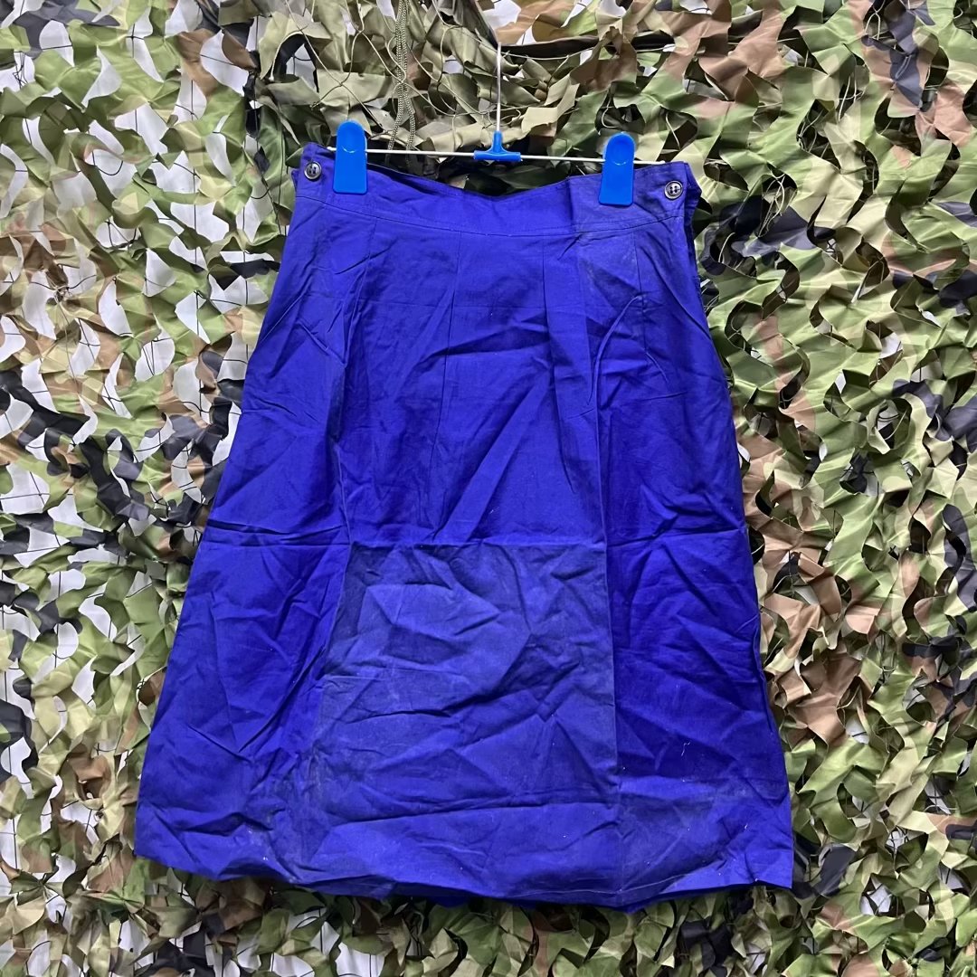 Old stock original products 80s 65 74 sea women's dress confirmed blue positive dress overalls dress nostalgic stage movie props-Taobao