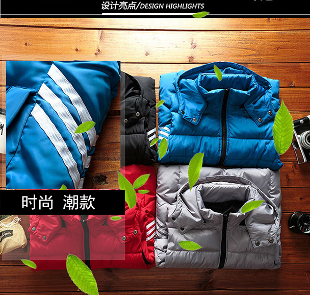 Chàng trai xuống áo vest cotton mùa thu và mùa đông ở các bé lớn trùm đầu mùa đông dày lên cho bé trai và bé gái vest ngoài mặc áo khoác trẻ em nam 12 tuổi