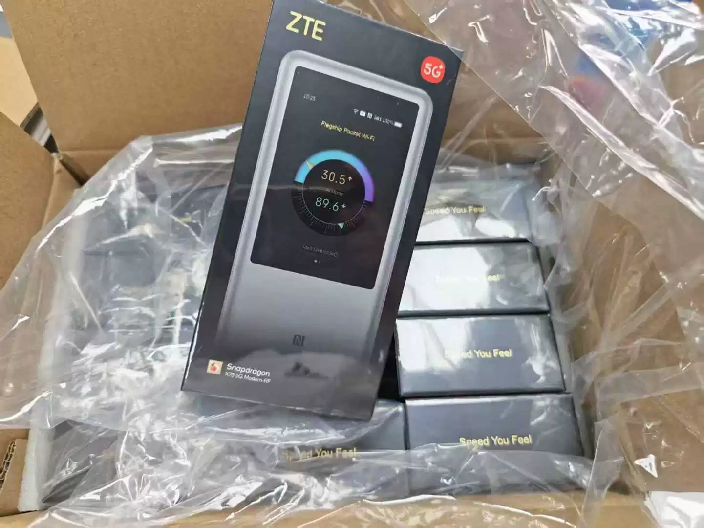 Глобальная английская версия портативного WiFi ZTE 5G с флагманским высоким скоростным чипом 5G Qualcomm X75, MU5250 U60 PRO