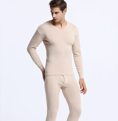 Cashmere fever clothes men and women V-led merino wool autumn clothes sanitary pants woman lovers suit up for code