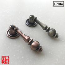 Special sale promotion Chinese style green ancient red bronze antique furniture drawer pendant handle European style simple cabinet handle