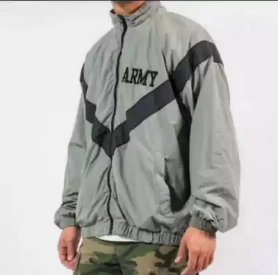 US ARMY ARMY ARMY IPFU physical training suit PT jacket top Gray full size 95 new