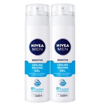 Nivea shaving foam men Shuan ice cool shaving gel 200ml * 2 sets shave gentle shave