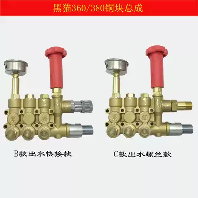 Black cat car wash machine 360C 380C type cleaning machine accessories copper pump assembly 0720A high pressure pump assembly copper pump body