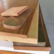 Customized pine plank Elm plank solid wood rectangular log plank custom size bar table top word clapboard