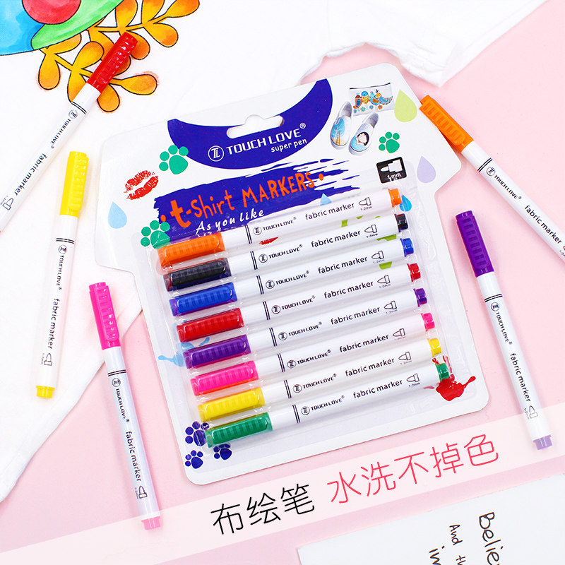 Creative Graffiti Cloth Drawing Pen Clothes Painting T-Shirt Shoes DIY Pen Watercolor Pen Textile Cloth Paintbrush Waterproof Not To Fall