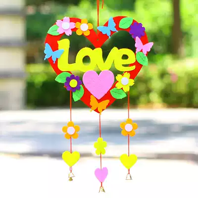 Non-woven wreath hanging decoration Children diy handmade material package kindergarten wall decoration environment layout