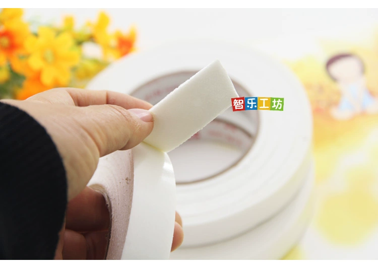 Bọt xốp 1.8CM hai mặt xốp bọt băng keo hai mặt dính mẫu giáo bố trí vật liệu dán