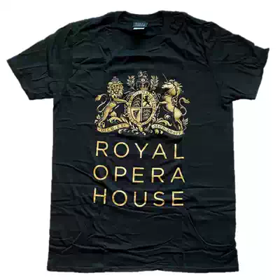 British Tourism Culture Creative Commemorative Gift London Royal Ballet King's Crew Neck Personality T-shirt