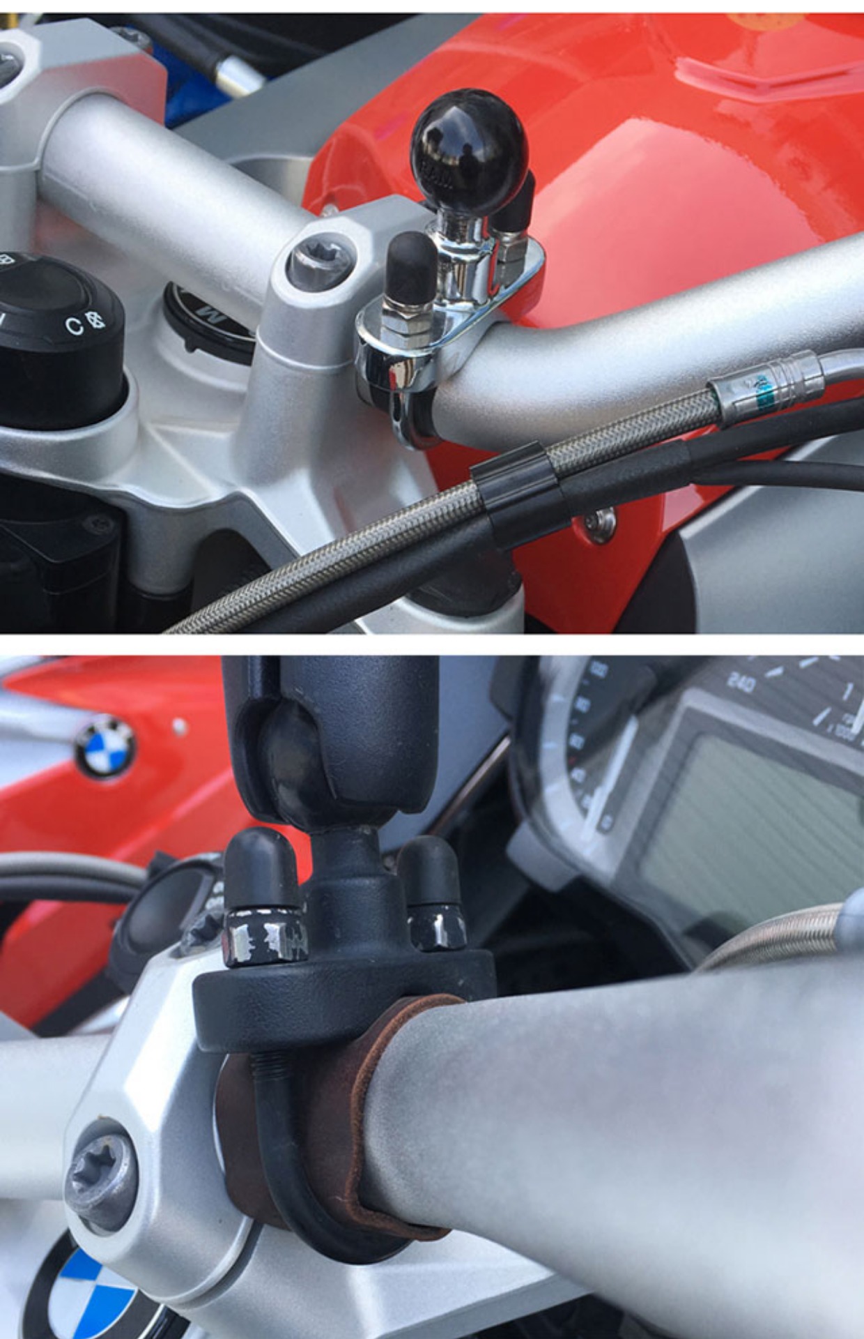 Mỹ di động chuyển hướng điện thoại khung Harley xe máy RAM kho báu Madhu Cady handlebar chữ U bóng cơ sở hoop - Phụ kiện điện thoại trong ô tô sạc nhanh redmi note 8