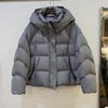 Short hooded collar 90 duck down down jacket 2025 winter new popular women's wear light fabric to keep warm and slimming