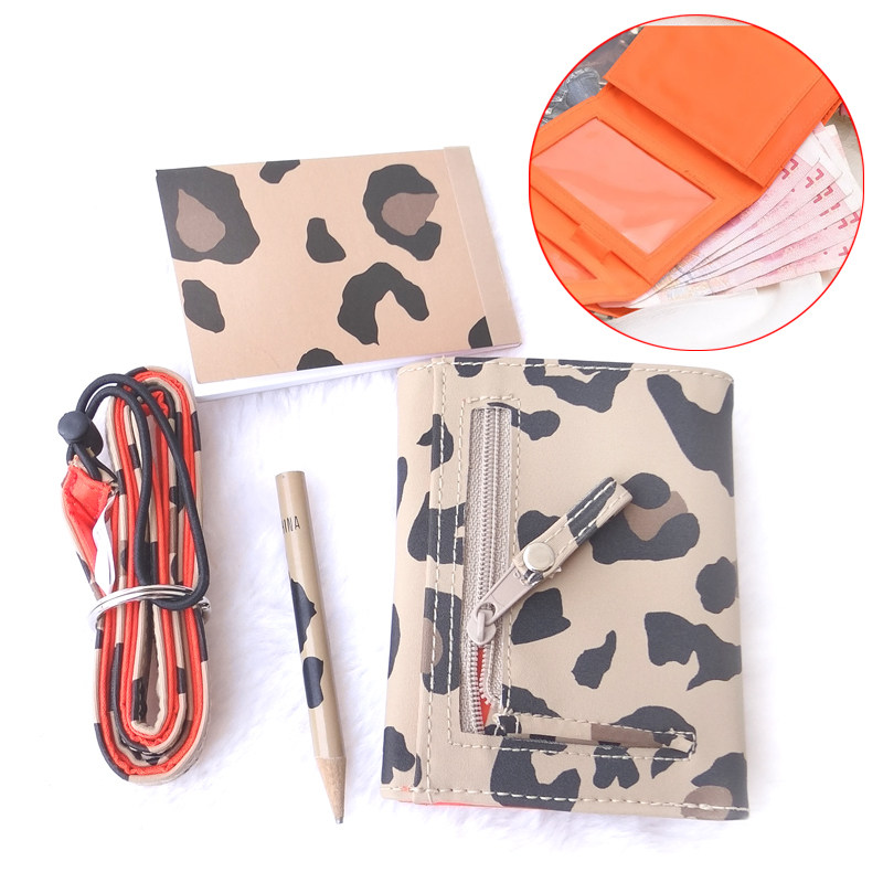 Clearance Kawaii Wallet With Pen Sticky Note Book Set Portable Creative Office Gift Set