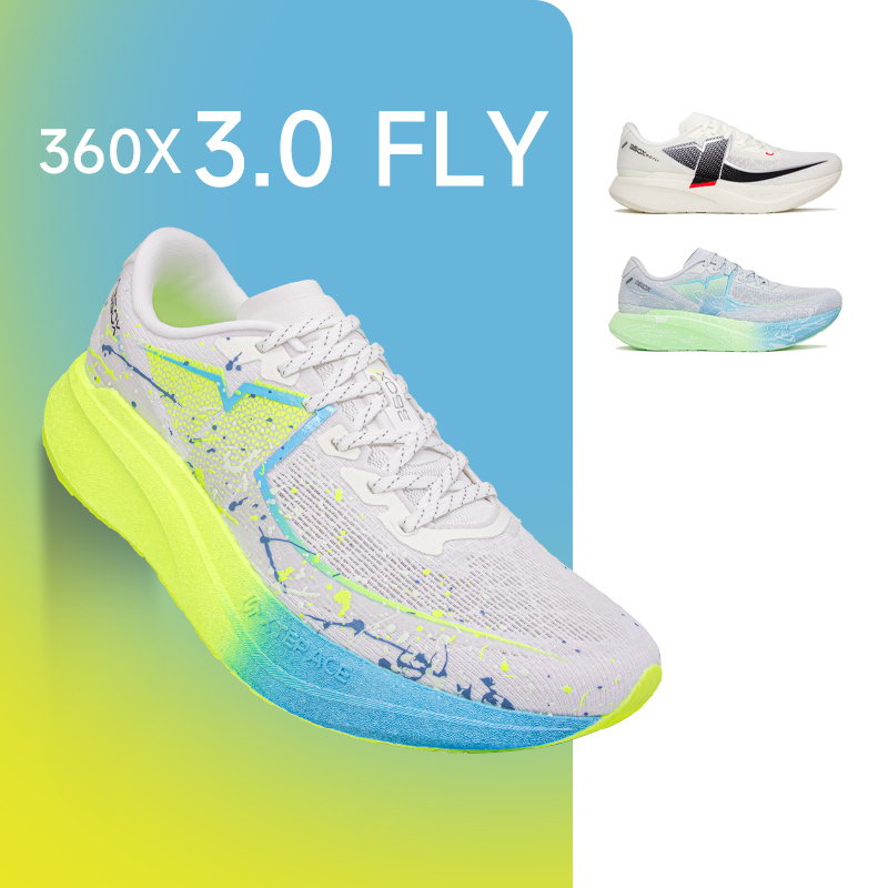 New Xtep 360X3.0Fly Men's and Women's Racing Carbon Plate Running Shoes Hyrox Professional Marathon Sports Shock Absorption