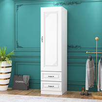 European narrow wardrobe single door bedroom simple modern economy single small cabinet organizer childrens wardrobe