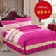 Chăn bông đơn mảnh 100% cotton twill đồng bằng chăn đơn giản tinh khiết ánh sáng màu tím 2 * 2,3 m giường - Quilt Covers 	chăn ga gối đệm phao	