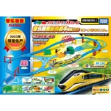 Takara tomy, электрический поезд с рельсами, игрушка для мальчиков