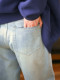 Mori tribe wax dog embroidered jeans ສໍາລັບແມ່ຍິງພາກຮຽນ spring ຮູບແບບໃຫມ່ລ້າງຫວານແບບວ່າງ slimming ແອວສູງຂາກ້ວາງ pants