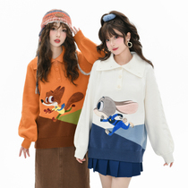 Judinik co - named the original Sen Woman Tribe girl girl dress polo shirt lazy sweater knitted 2023 new style