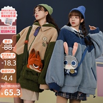 Crazy Animal City Judinik original Mori tribe design velvet jacket couple girlfriends suit cotton winter