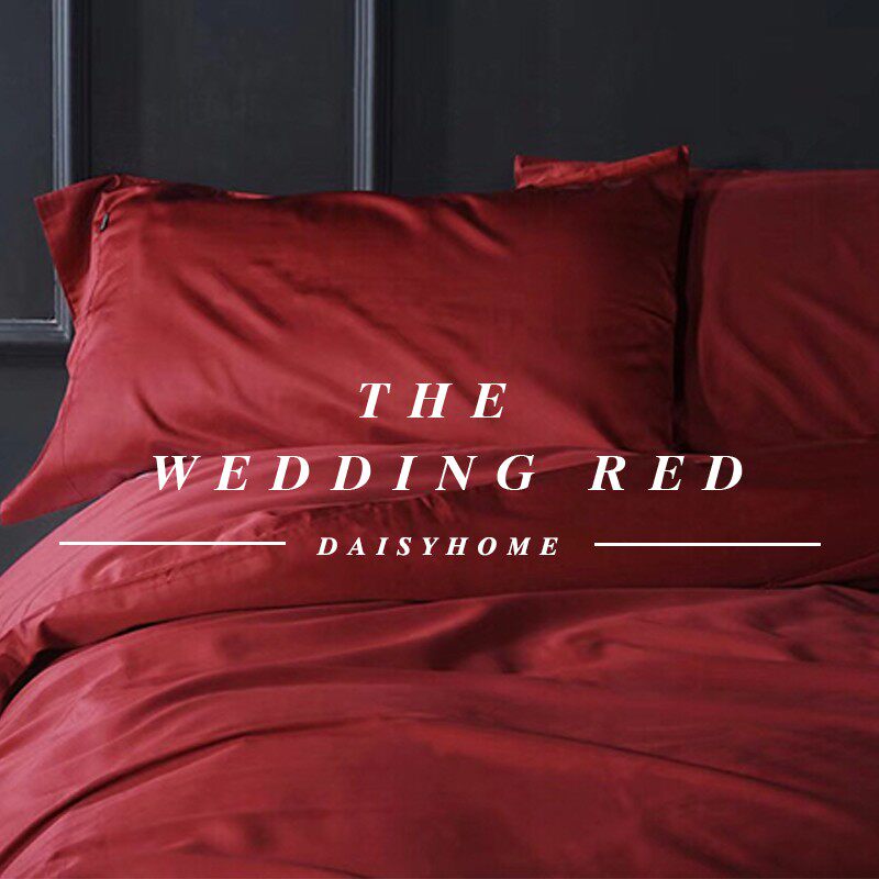 Wedding themed-red ensemble 60 long suede cotton pure cotton tribute satin minimalist wedding big red wedding four pieces