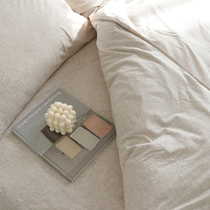 New product-Naked sleep skin-friendly ultra-soft Tianzhu cotton knitted bedding four-piece ins Nordic Japanese Korean style