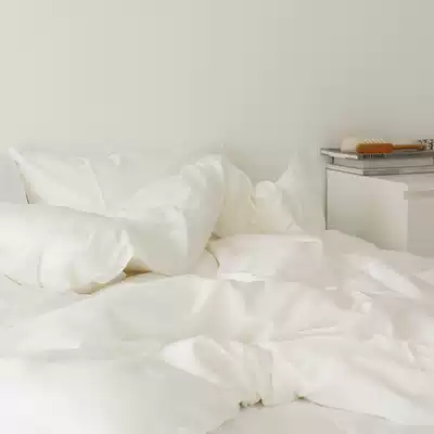 100% Austrian Tencel Lycerer fiber cool silky skin-friendly nude sleeping light luxury bedding four-piece set