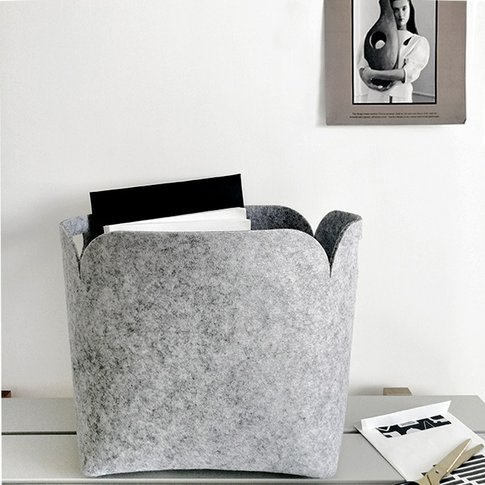 Nordic ins felt dirty clothes basket dirty clothes basket storage basket storage box clothing toy sorting basket sundries storage basket