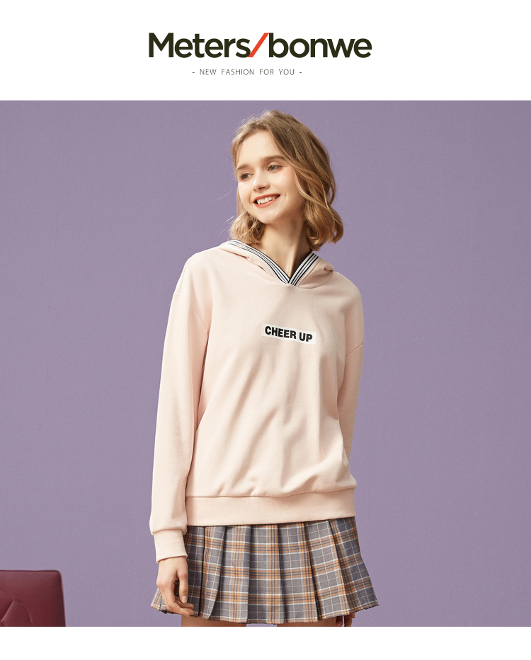 Sweatshirt femme METERS BONWE  METERSBONWE en Coton - Ref 3217033 Image 7