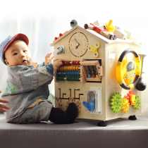 Busy House finished diy busy house baby main box toy childrens thinking logic box kindergarten board