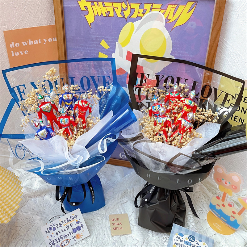 Ottman Bouquet Finished Products Send Boy Boyfriend's Birthday Gift Dijah Cousin White Full of Star Net Red Creative