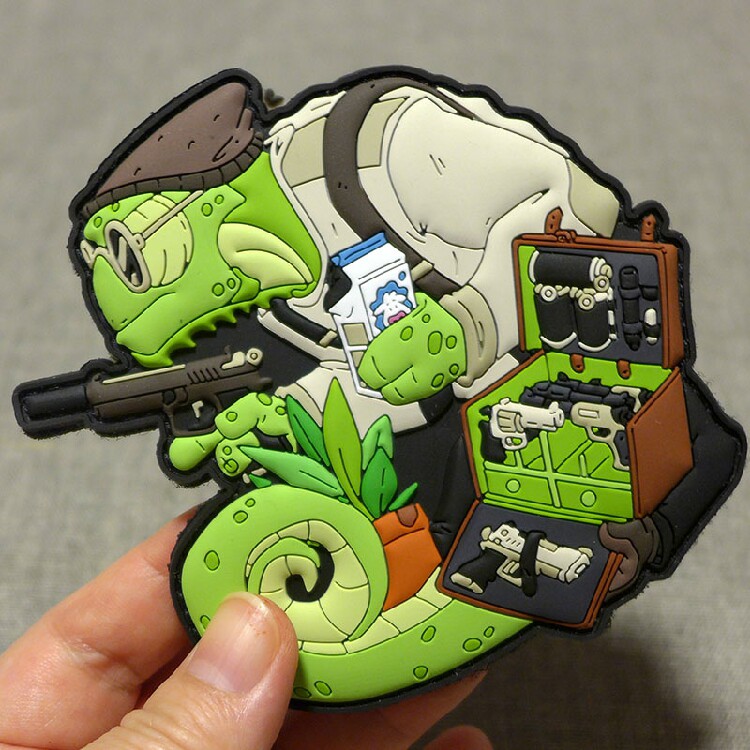 Limited edition The killer is not too cold Germany's big name morale badge Bag Arm Badge Magic Sticker Tactical Pattern