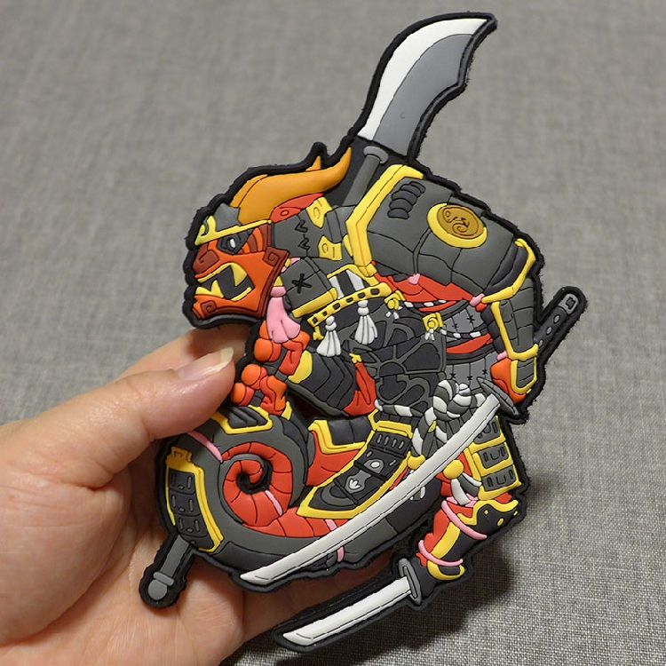 German big-name Velcro badge morale badge personality badge outdoor pvc badge tactical chameleon SAMURAI