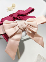 Tongfujia Cute Girls Sweet Satin Bow Childrens Decoration Matching Belt Girdle